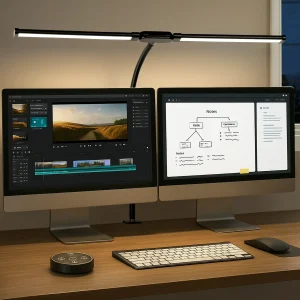 Double-Head LED Desk Lamp
